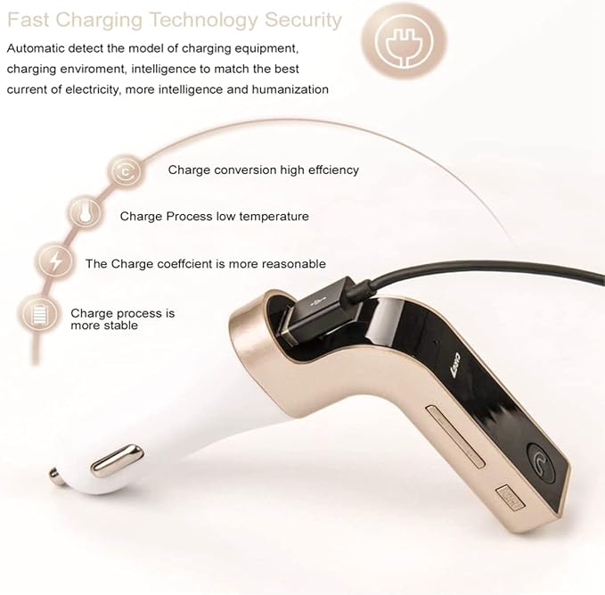 Bluetooth FM Transmitter for car, TIANSHILI handsfree Bluetooth Receiver Car Kit - Image 7