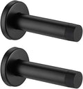 JQK Door Stopper Black, 304 Stainless Steel Thicken 1mm Sound Dampening Door by Homeimprovement