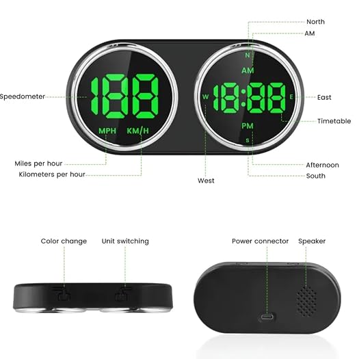 GPS Heads Up Display for Cars Digital Dashboard Speedomete - Image 8