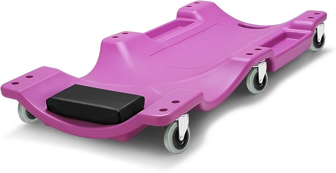 DNA MOTORING 40" L X 19" W Vehicle Repair Low Profile Plastic Rolling Garage by DNAMOTORING-Tools