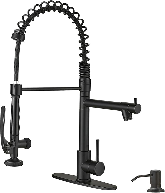 Fapully Commercial Pull Down Kitchen Sink Faucet by Fapully