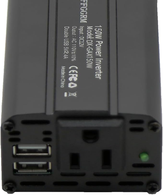 150W Power Inverter 12V DC to 110V AC Car Plug Adapter Outlet Converter - Image 6