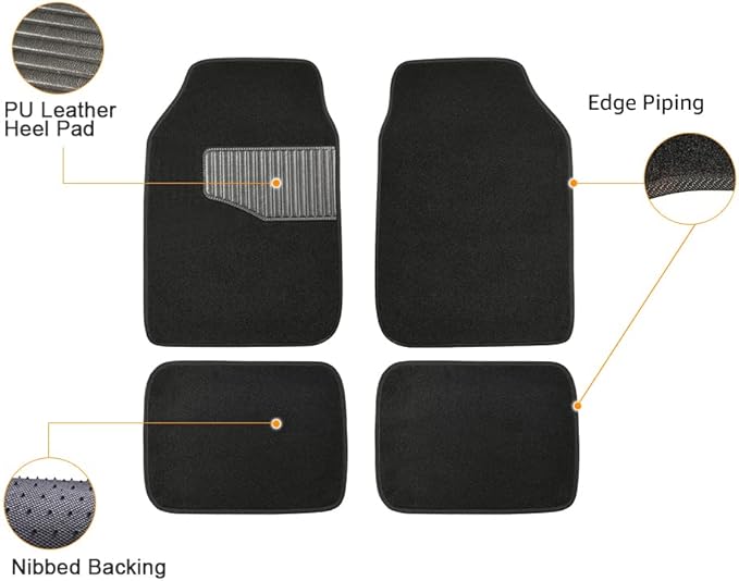 Amazon Basics Universal Fit Rubber Carpet Floor Mats - Image 6