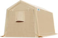 ADVANCE OUTDOOR 8X14 ft Steel Metal Peak Roof Portable Garage Shelter Storage by ADVANCEOUTDOOR