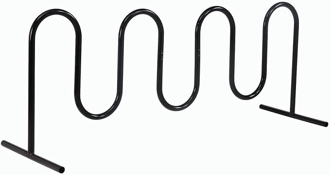 Global Industrial 94" L Wave Bike Rack, Free Standing, 9-Bike Capacity - Image 7