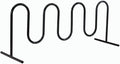 Global Industrial 94" L Wave Bike Rack, Free Standing, 9-Bike Capacity by GlobalIndustrial