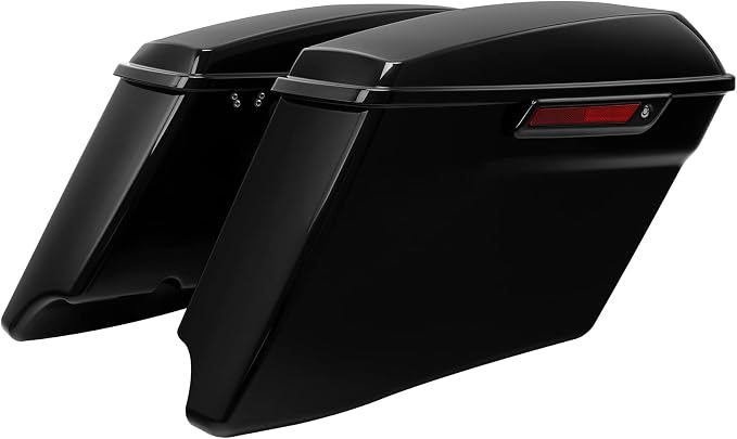 XFMT Motorcycle 4" Stretched Hard Saddlebags Bags Fit - Image 3