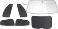 TINGLU Window Shades for Ford Mustang 2015-2023 Accessories Car Side Full by TINGLU