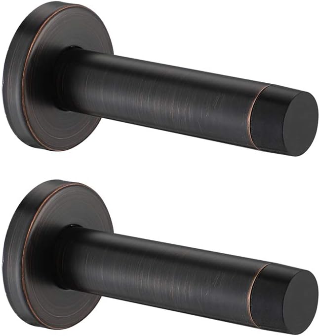 JQK Door Stopper Oil Rubbed Bronze, 304 Stainless Steel Thicken 1mm Sound by Homeimprovement