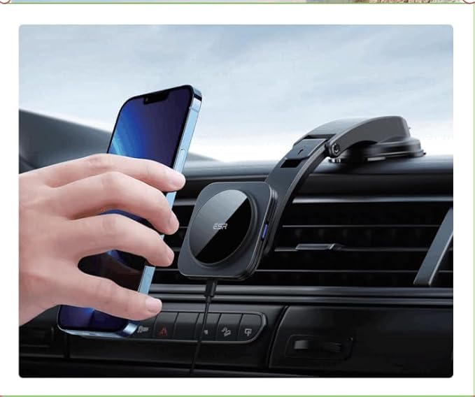 ESR for MagSafe Car Mount Charger, Dashboard Magnetic Wireless Car Charger Mount - Image 14