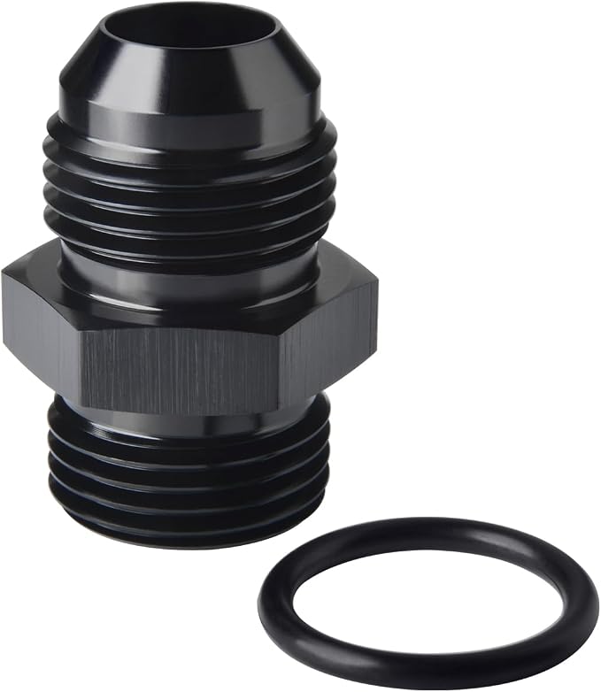 16AN Male Flare to 16AN ORB O-ring Boss Fuel Pump Rail Adapter Fitting Aluminum by Podavelle