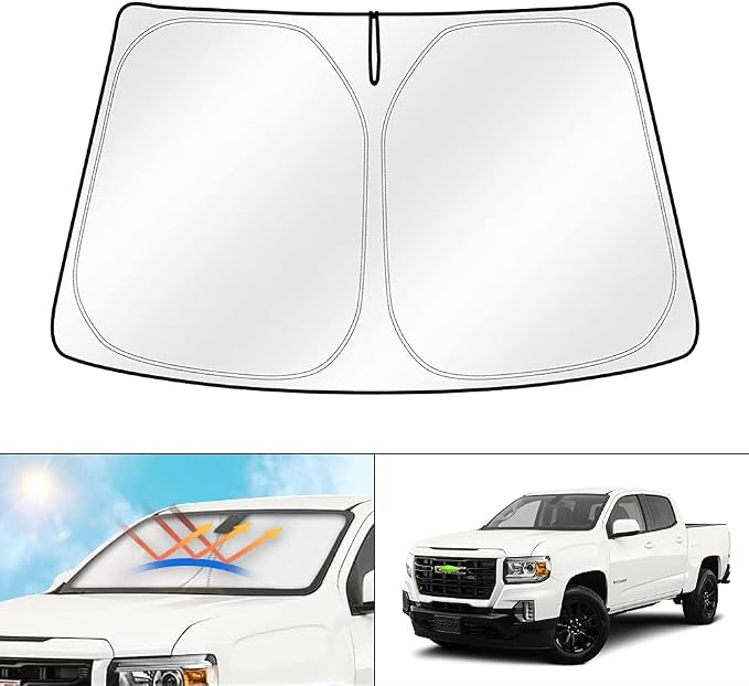 Cartist Custom Fit for Windshield Sunshade 2015-2022 GMC Canyon Sun Shade by cartist