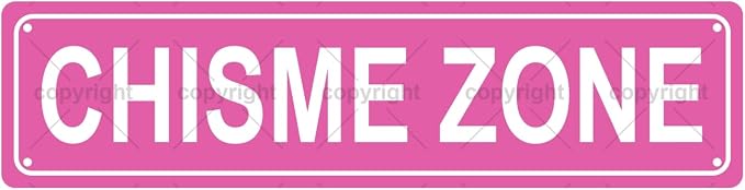 CHISME ZONE Space Metal Tin Street Sign Bar Cafe Garage Cave Home Room Wall by Unknown