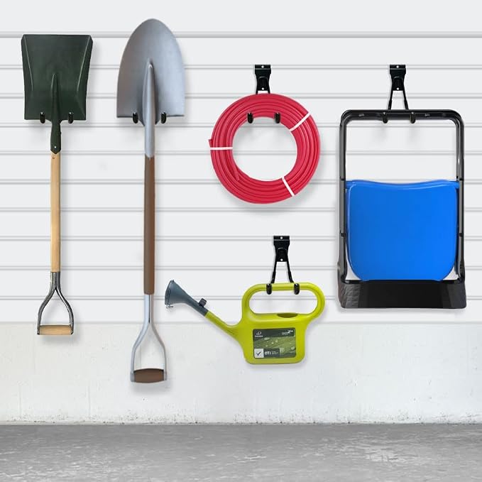Slatwall Hooks, Slat Wall Accessories Multi Size Garage Hooks Storage Utility - Image 2