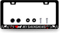 I Love My Dachshund License Plate Frame Animal Dog License Plate Holder by RNKATIH