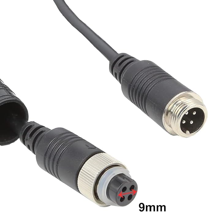 4 Pin Backup Camera Cable with Corrugated Tube Cover, 4 Pin Aviation Extension - Image 8