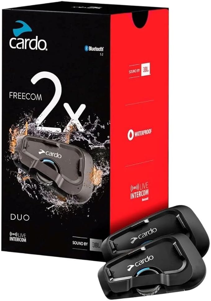 Cardo Systems FREECOM 2X Motorcycle 2-Way Helmet Bluetooth Communication System by CardoSystems