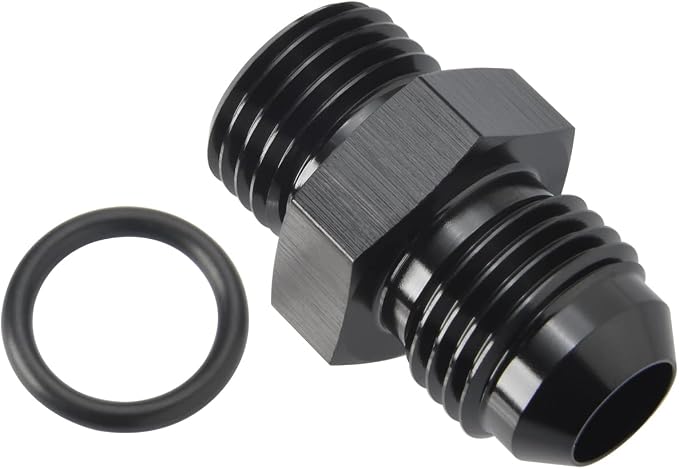 4AN Male Flare to 4AN ORB O-ring Boss Fuel Pump Rail Adapter Fitting Aluminum - Image 4