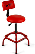 Shop Stool with Backrest, Mechanic Garage Stool by FreekyFit