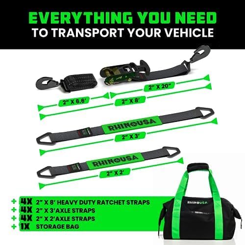 Rhino USA Car Tie Down Straps for Trailers - Image 4
