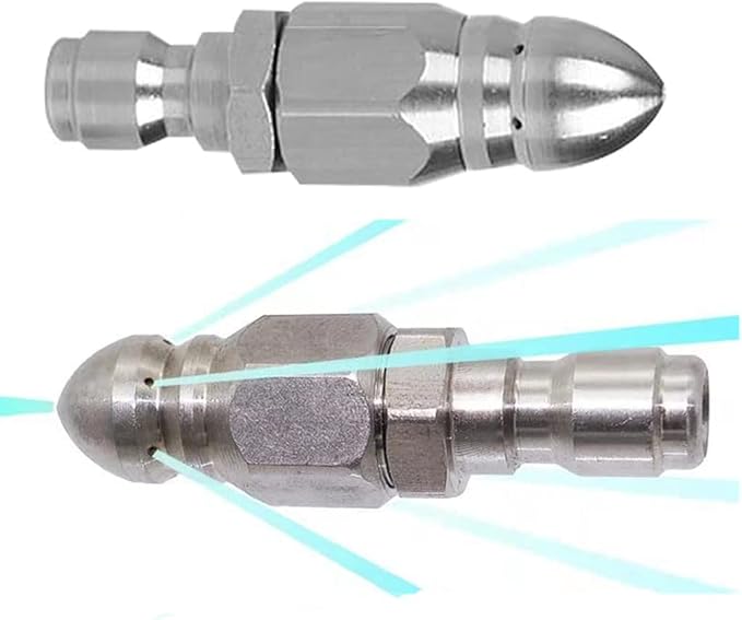 Pressure Washer Sewer Jetter Nozzle by MIZORLIE