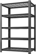 5 Tier Metal Shelving Unit, Adjustable Storage Shelves, Living Room by LIJIUHOME