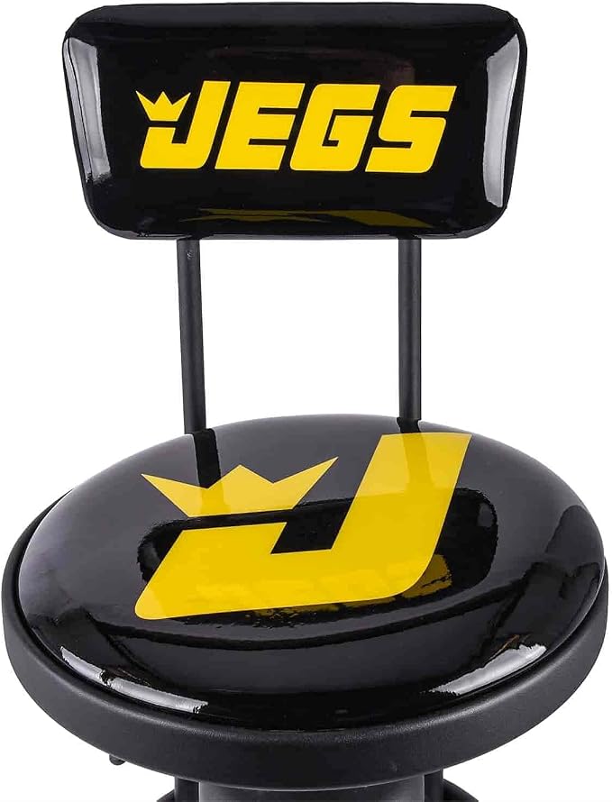 JEGS Hydraulic Shop Stool with Backrest - Image 4