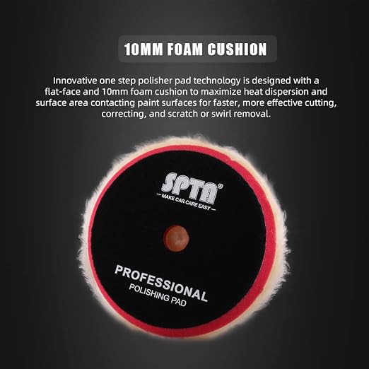SPTA Wool Polishing Pads, Wool Buffing Wheel - Image 6