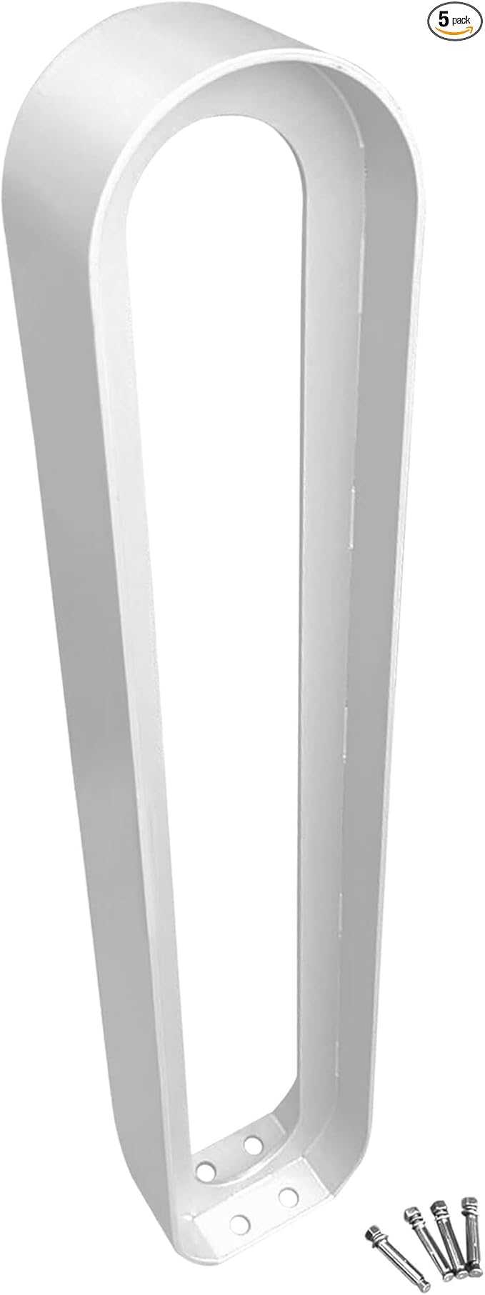 Sandbaggy Modern Commercial Bike Rack | 6.5” x 3” x 35” Oval Design | In-Ground by Sandbaggy