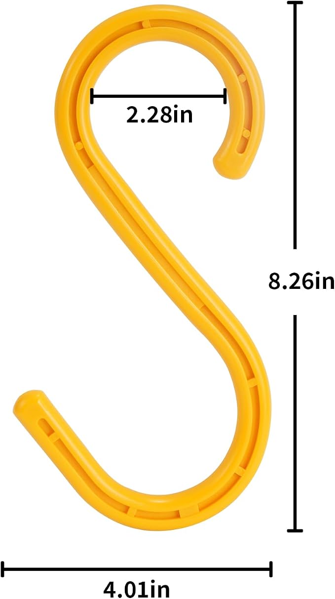 Heavy Duty ABS S Hooks, 6 Pack, Construction - Image 2