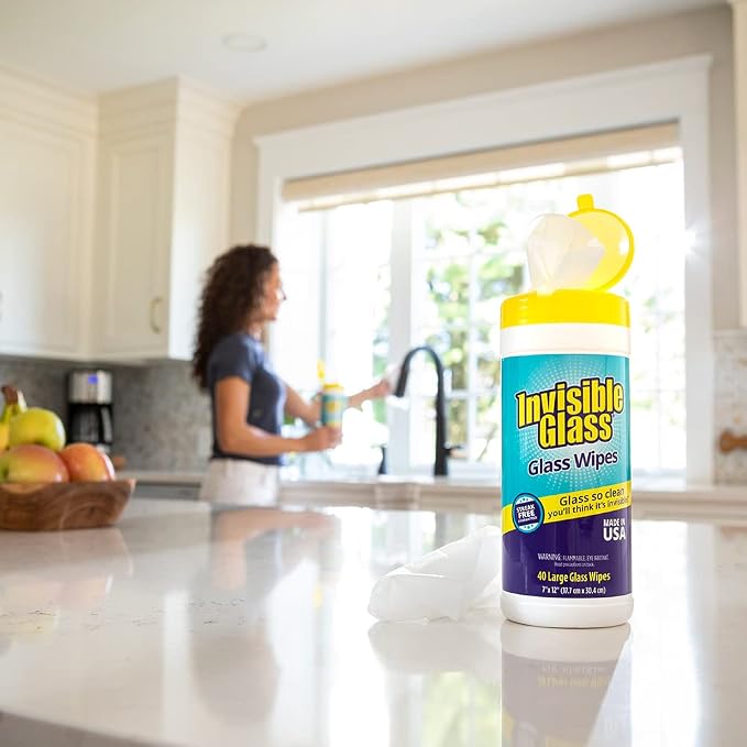 Invisible Glass 90160-6PK Glass Cleaning Wipes Perfect - Image 4