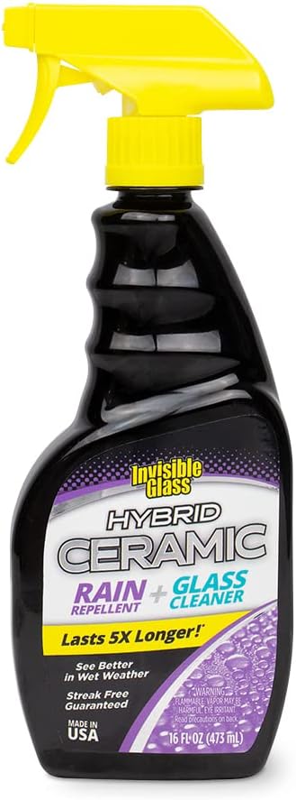 Invisible Glass 92183 Hybrid Ceramic Rain Repellent and Glass Cleaner Cleans by InvisibleGlass