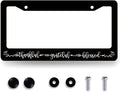 Thankful Grateful Blessed License Plate Frame Christianity License Plate Holder by MUAWUOIK