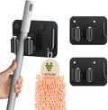 2-Pack Broom Holder with Heavy Duty Hooks, Upgraded Stainless Steel Mop Hanger. by JAMEND+CLXP