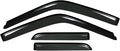 4pcs Outside Mount Style Window Rain Guards Durable Side Wind Deflectors Dark by Deebior