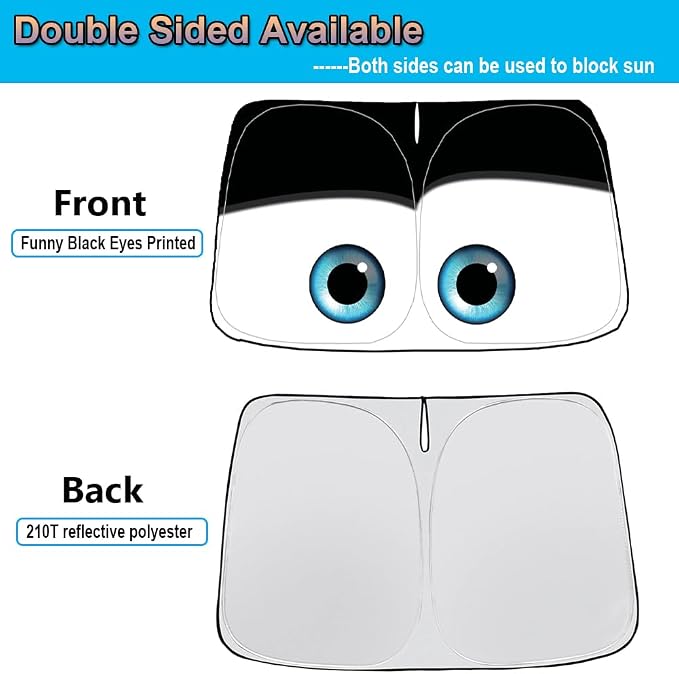 Gven Windshield Sun Shade for Tesla Model Y/3 Accessories 2025 Car Front Window - Image 2