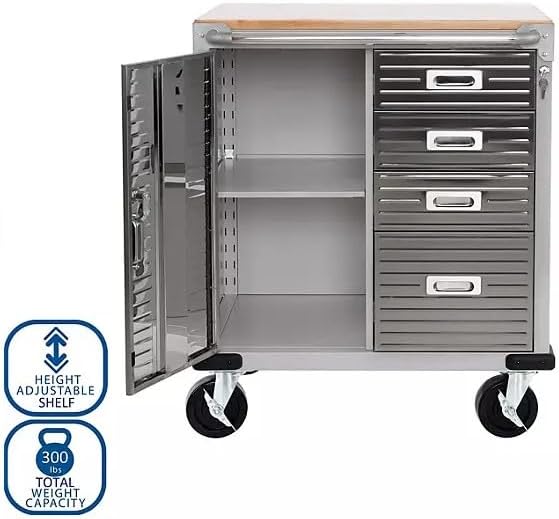 Heavy Duty Rolling Storage Cabinet - Image 6