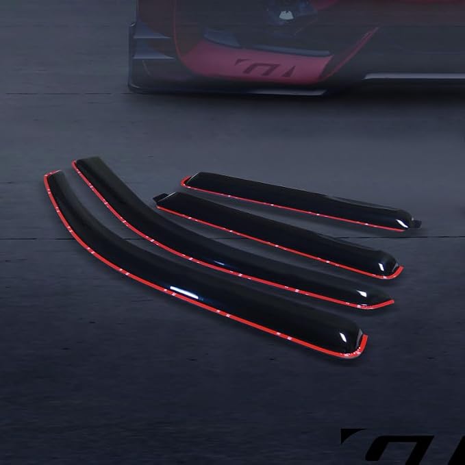 in Channel Window Deflector Sun/Rain/Wind Guards Smoke Window Visors 4Pc Set - Image 3