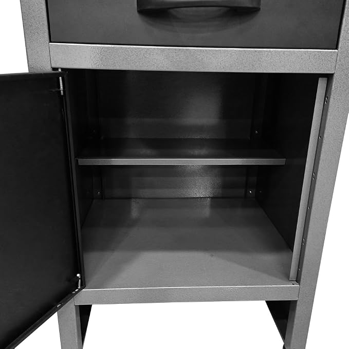 JZD Metal Storage Cabinet Organizer Set System, - Image 4