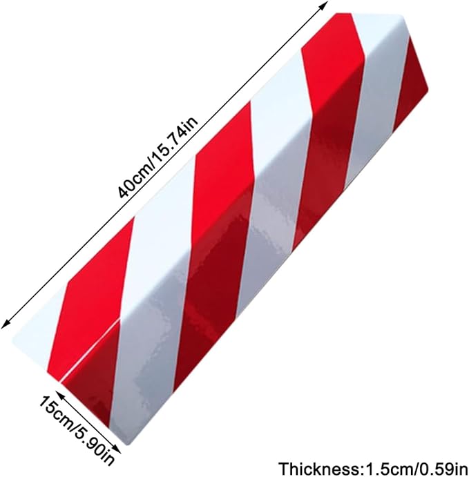 2 Packs 40 * 15 * 1.5cm Garage Wall Protector Foam Wall Corner Guard - Image 2