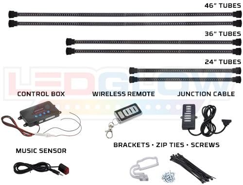 LEDGlow 6pc Million Color Multi-Color Truck LED Neon Underglow Accent Lighting - Image 2