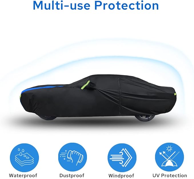 Avecrew Dodge Challenger Car Cover Waterproof All Weather - Image 6