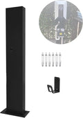 EV Charger Connector Pedestal Electric Vehicle Charging Stations, Stainless by Unknown