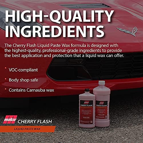 Malco Cherry Flash Automotive Liquid Paste Wax – Protect & Shine Your - Image 6