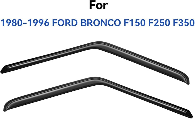 Window Visors Rain Guards for 1980-1996 Ford Bronco, Out-Channel Window Vent - Image 3