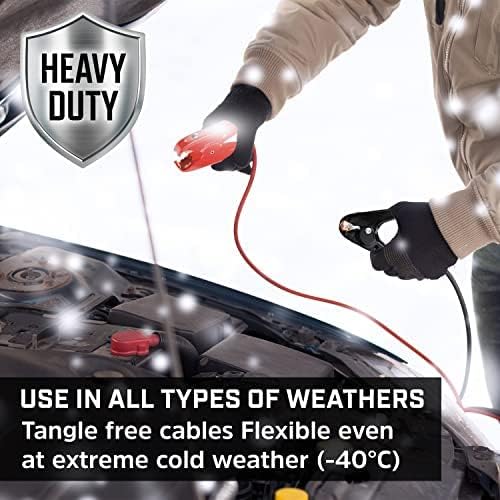 Energizer Jumper Cables for Car Battery, Heavy Duty Automotive Booster Cables - Image 3