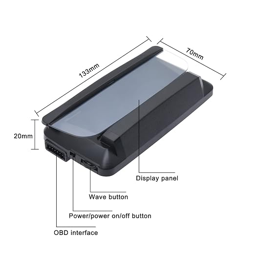 KAOLALI Car Hud Head Up Display Speedometer Odometer OBD2 HD 3D Reflection - Image 4
