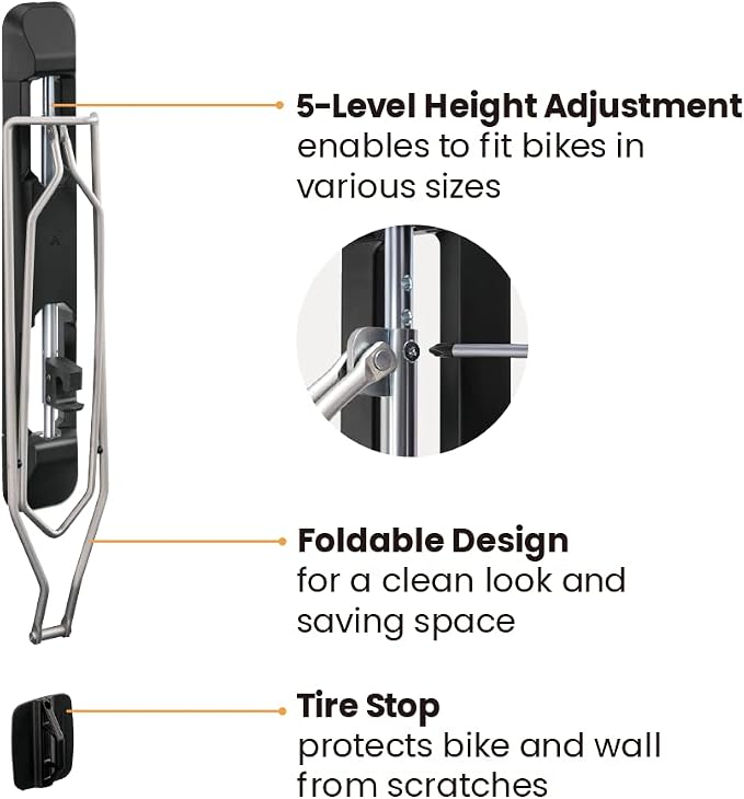 Mount Plus Bike-M Easy Wall Mounted Bike Storage Rack - Image 4