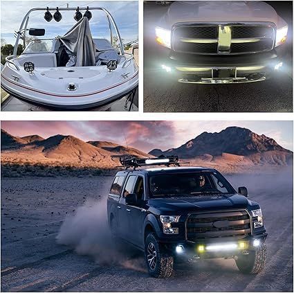 BIGLION.X LED Cubes, 3 Inch Pair 80W LED Driving Pods Spot Beam Off Road Fog - Image 4