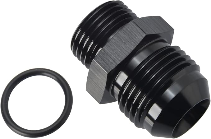 12AN Male Flare to 8AN 8 ORB O-ring Boss Fuel Rail Adapter Fitting Aluminum - Image 3